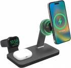 Carregador Sem Fio Magnetico Mophie Snap+ Multi-Device Travel Charger - Preto
