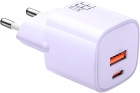 Carregador de Parede Mcdodo Gan PD 33W USB-A + USB-C Bivolt 50-60HZ - Purple