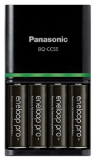 Carregador Panasonic para Pilhas Recarregaveis AA com 4 Pilhas 2550 Mah (Bivolt)
