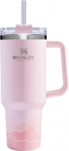 Caneca Termica com Canudo Stanley Travel Quencher 10-02664-374 (1.18L) Rosa