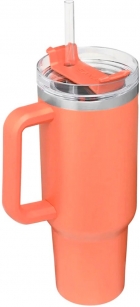 Caneca Termica com Canudo Stanley Travel Quencher 10-11338-011 (1.18L) Grapefruit