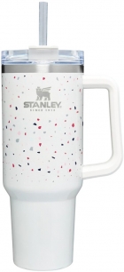 Caneca Termica com Canudo Stanley Travel Quencher 10-11338-013 (1.18L) Branco