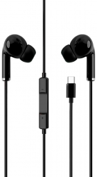 Fone de Ouvido com Fio Yookie YTL-01 USB-C - Preto