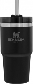 Caneca com Canudo Termico Stanley Adventure 10-02662-101 (591ML) Preto Fosco