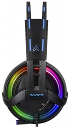 Fone Headset Gamer Sades Diablo com Fio Preto