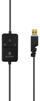 Fone Headset Gamer Sades Diablo com Fio Preto