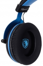 Fone Headset Gamer Sades Mpower com Fio PC/ PS4/ Switch/ Xbox Preto/ Azul