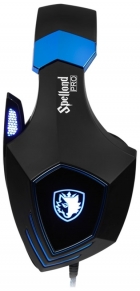 Fone Headset Gamer Sades Spellond Pro Audio BY Bongiovi DPS - Preto/Azul