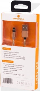 Cabo Magnetico Smartzla USB 2.0 para Lightning SAT-C005 (1 Metro) - Prata