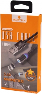 Cabo Magnetico Smartzla USB 2.0 para Lightning SAT-C005 (1 Metro) - Prata