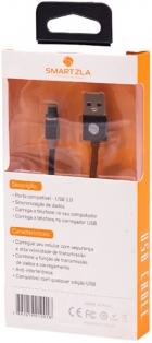 Cabo Magnetico Smartzla USB 2.0 para Lightning SAT-C005 (1 Metro) - Preto