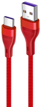Cabo USB-A para USB-C Kolke KCC-8573 (1 Metro) - Vermelho