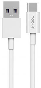 Cabo USB-A para USB-C Yookie CB1 (1 Metro) - Branco