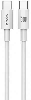 Cabo USB-C para USB-C Yookie CB27 PD 60W (1.2 Metros) - Branco