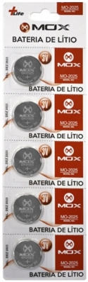 Bateria de Litio Mox MO-2025 3V (5 Unidades)