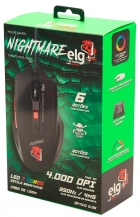 Mouse Gaming Elg Nightmare MGNM USB - Preto