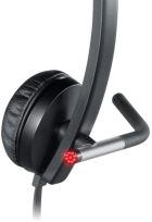 Headset Stereo Logitech H650E 981-000518 - Preto