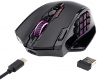 Mouse Gaming Redragon Impact Elite M913 RGB Sem Fio USB Preto