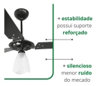 Ventex Yris ventilador de teto motor grande preto