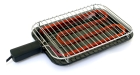 Churrasqueira Elétrica Grill Esmaltada Portátil Preta