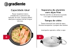 Panela Risoteira Gradiente Multiuso Com Vaporeira Allday Cor Cobre PGPM172 Frequência 60Hz