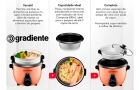 Panela Risoteira Gradiente Multiuso Com Vaporeira Allday Cor Cobre PGPM172 Frequência 60Hz