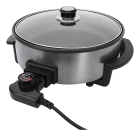 Panela Multifuncional Elétrica Redonda 30cm Grill Antiaderente Portátil Mangiare Agratto Aper01i