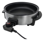 Panela Multifuncional Elétrica Redonda 30cm Grill Antiaderente Portátil Mangiare Agratto Aper01i