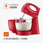 Batedeira Prática B-45-r 400w Vermelha Mondial