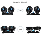 Mini Ventilador De Carro Caminhão Duplo 12v Painel Estrutura Preto Pás Preto Diâmetro 10 cm Frequência 6 Material das pás Plástico Quantidade de pás 5 110V/220V