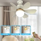 Ventilador Teto Com Luz Integrada Ventilador Teto Silencioso 6 Pás Facil Instalação Com Controle