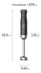 Mixer 3 Em 1 Truflow Power System Ibp70 Preto Electrolux Cor Black Pearl