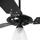 Ventilador de teto Ventex Yris Silencioso, Ventilador de Teto com 3 pás de Plástico preto estrutura preto, 1.015m de diâmetro