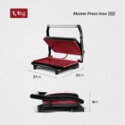Press Grill Master Press 1000w Pg-01-rc Vermelho Mondial