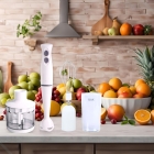 Mixer Portatil 3x1 250w Batedor Potente Triturador Bak Cor Branco