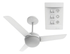Ventilador Teto Aliseu Alisclean Com Controle Parede Estrutura Branco Pás Branco Diâmetro 90 cm Material das pás Policarbonato Quantidade de pás 3