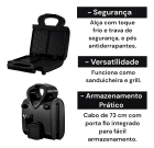 Sanduicheira Grill Disney Mallory Star Wars Empire Plates Cor Preto