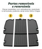 Grill Compacto Chapa E Panini Press Cuisinart Cor Cinza