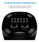 Fritadeira Air Fryer Elgin 5l 1500w 110v Preto