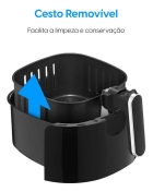 Fritadeira Air Fryer Elgin 5l 1500w 110v Preto