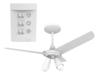 Ventilador Teto Aliseu Dunni Com Controle De Parede
