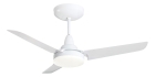 Ventilador de Teto Aliseu Alisclean Eco Led com Motor Inverter Estrutura Branco Diâmetro 90 cm Quantidade de Pás 3 Luminária Integrada 3 Cores