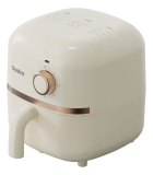 Mini Air Fryer Gaabor Fritadeira Elétrica S/ Óleo 1,4l 900w Cor Off-white e Rose Gold