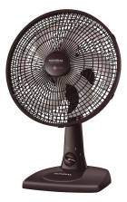 Ventilador de Mesa Turbo 30cm 6 Pás Silencioso Preto e Cinza 3 Velocidades Inclinável Potente Mondial