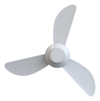 Ventilador De Teto Inverter Mistral Led 3 Pás Com Controle Remoto Ventisol Branco