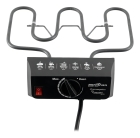 Churrasqueira Elétrica Gourmet Britânia BCG1 Potência 1200W Preta Aço Inox