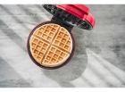 Forma De Waffle Elétrica Mini Formato Clássico Redonda Cor Preto