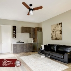 Ventilador Teto Ventura 3 Pás 3 Velocidades Ventidelta Estrutura Preto Pás Mogno Diâmetro 95 " Frequência 50 Hz Material das pás MDF