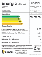 Ventilador de Coluna 40cm Ventisol Turbo 6 Pás Oscilante e Altura ajustável Cor Preto