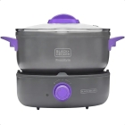 Panela Elétrica C/ Cooktop Black E Decker 700w Pc700-b2 Cor Cinza Frequência 60 Hz